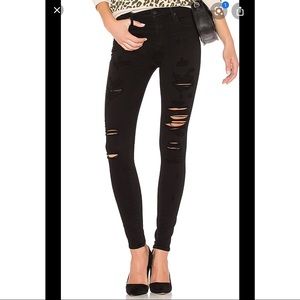 AGOLDE high rise Sophie Jean heavy distressing